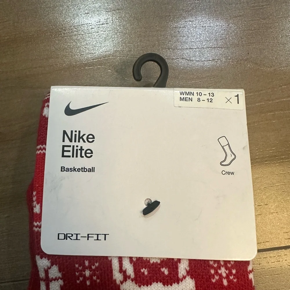 Nike Elite Santa Red and Gold Basketball Socks